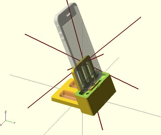 Dockstand for iPhone 5/6 v3