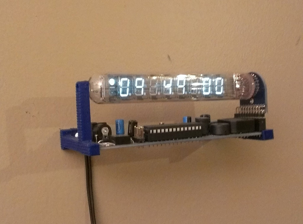 Wall mount for Adafruit Ice Tube Clock