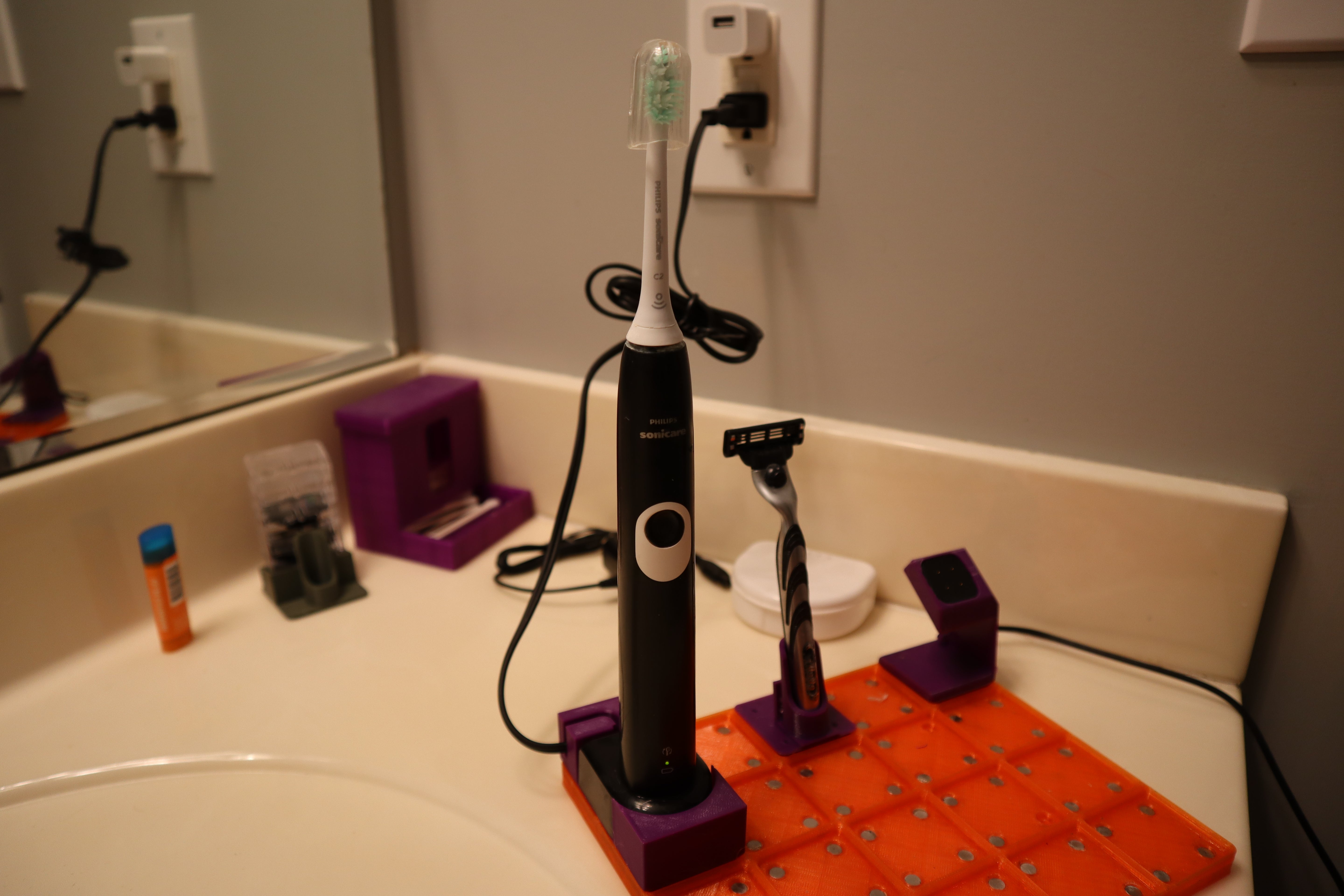 Gridfinity Sonicare Toothbrush Charger