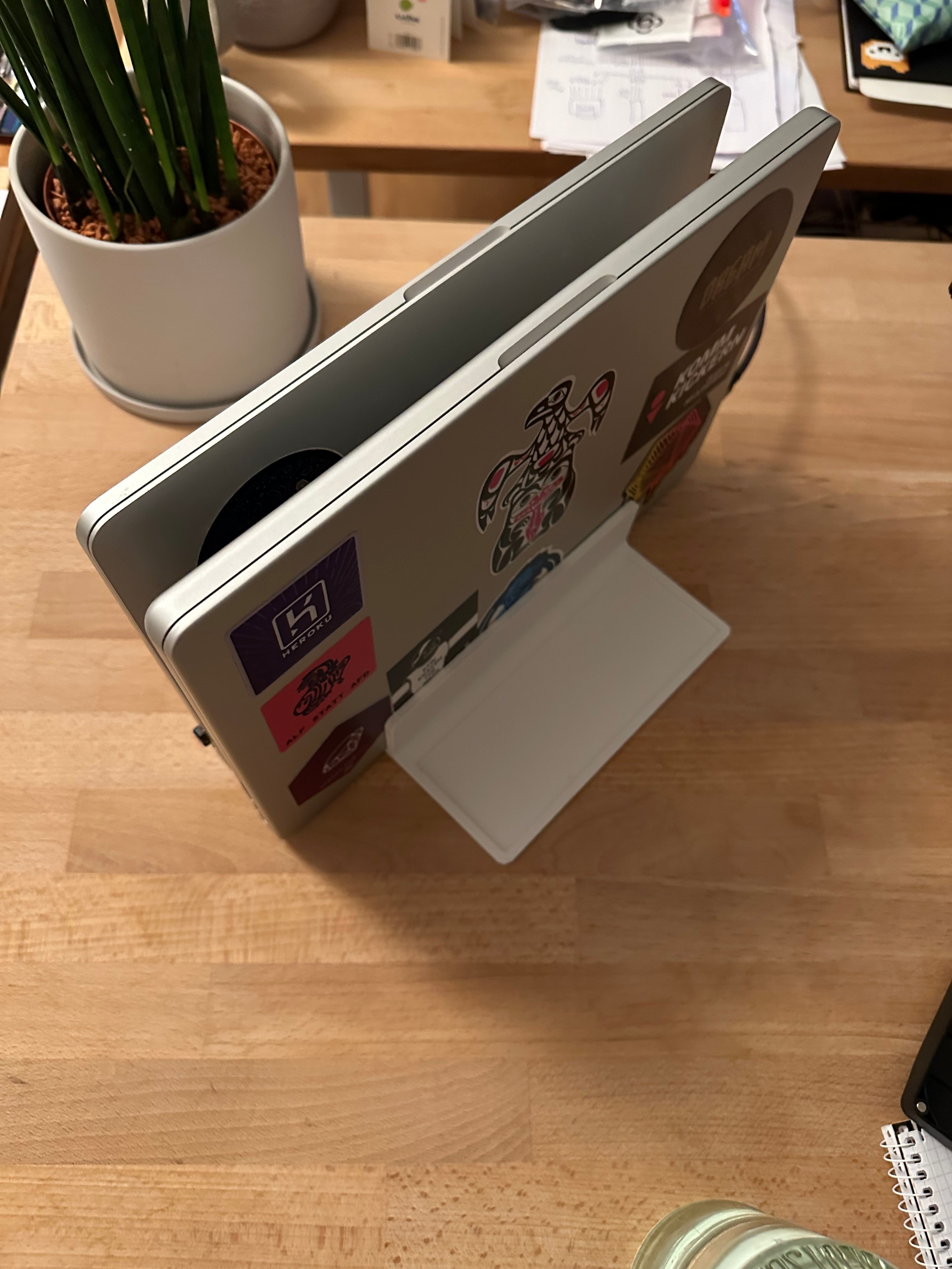 Double Desk Stand for MacBook Pro (14") with Tray