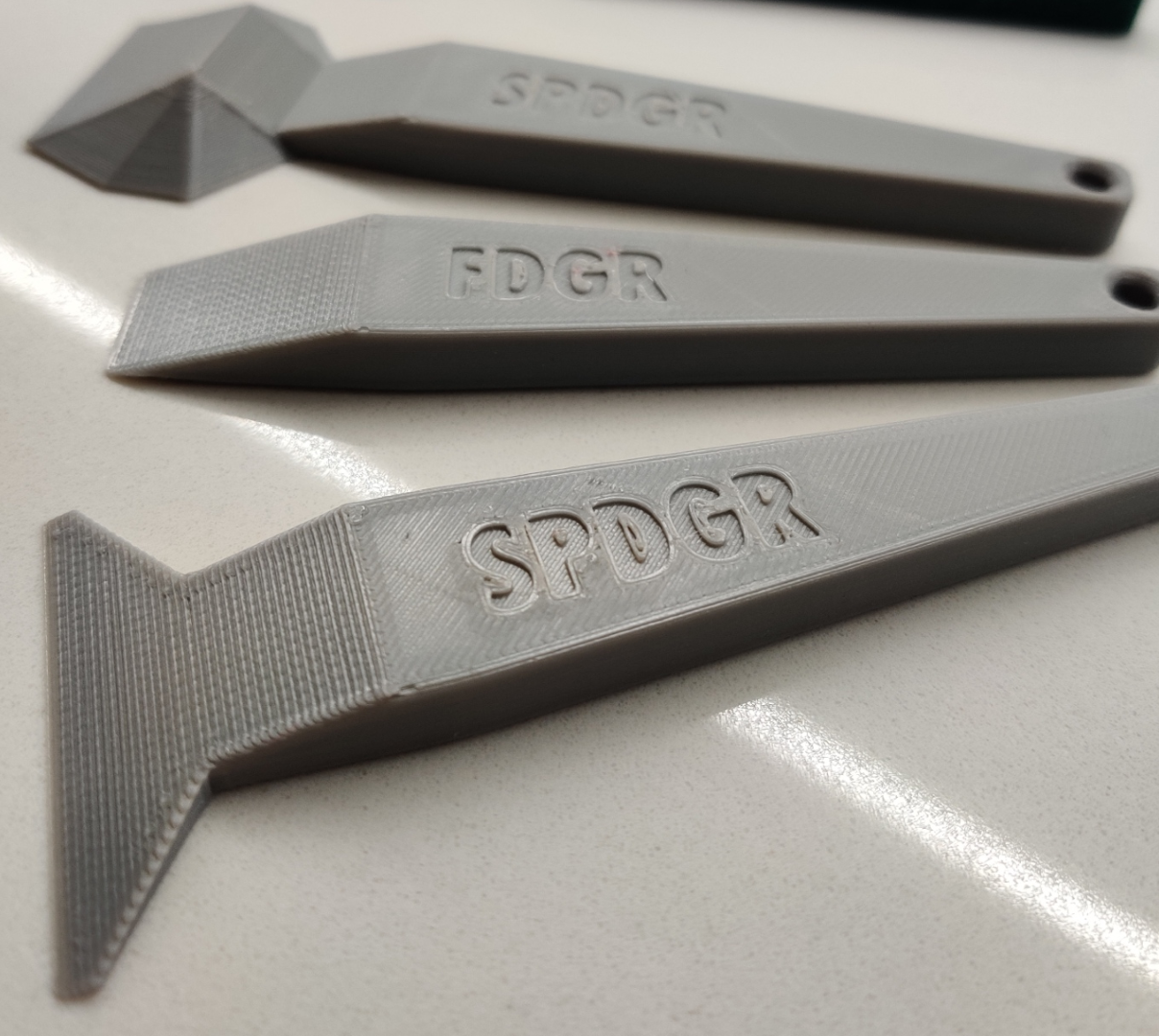 Ergonomic SPDGR / SCRPR / FDGR Bed Cutter - 3D Printing Tools