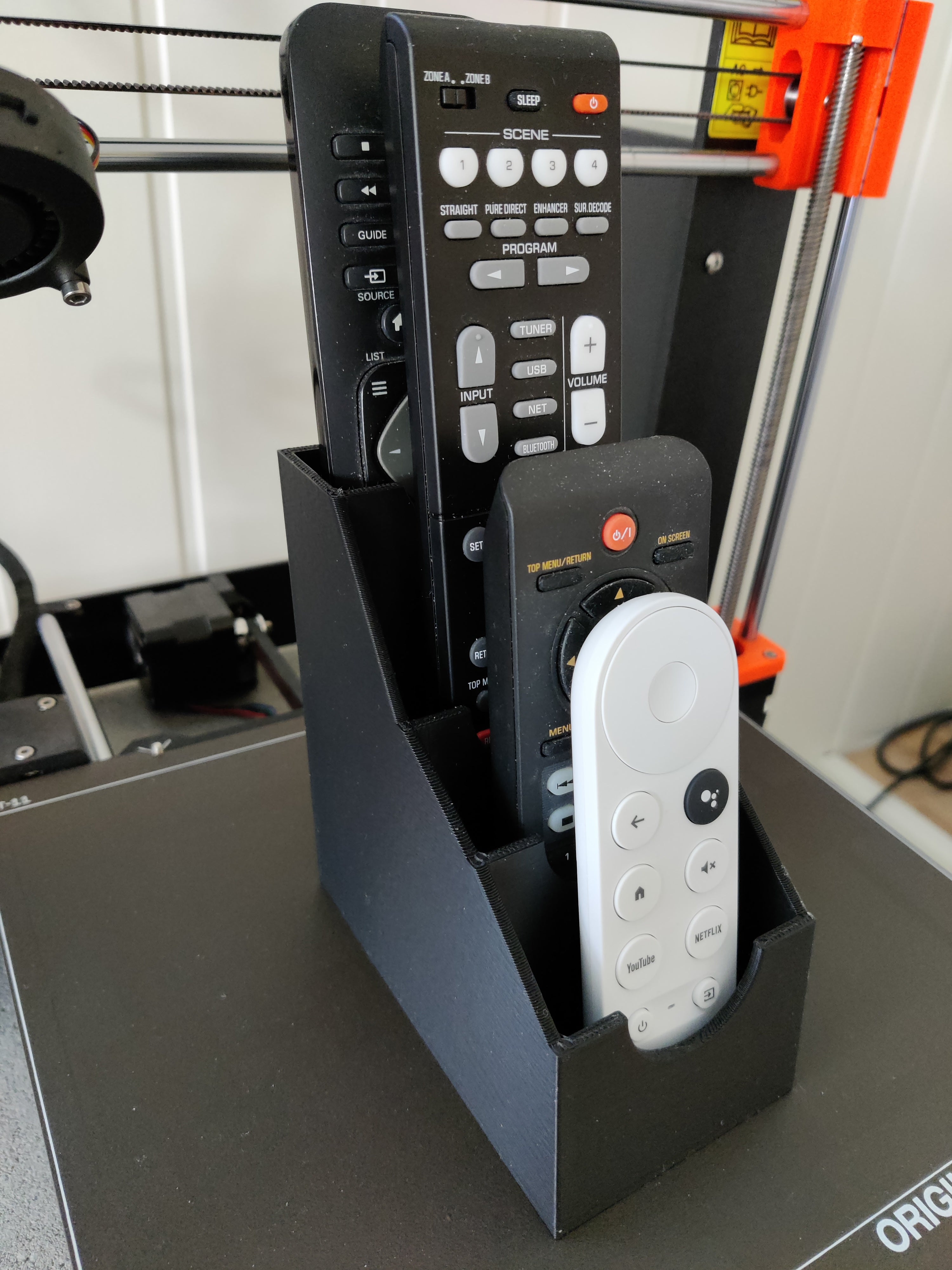 Remote Control Holder for Chromecast 4, DVD, TV and Yamaha AV receiver