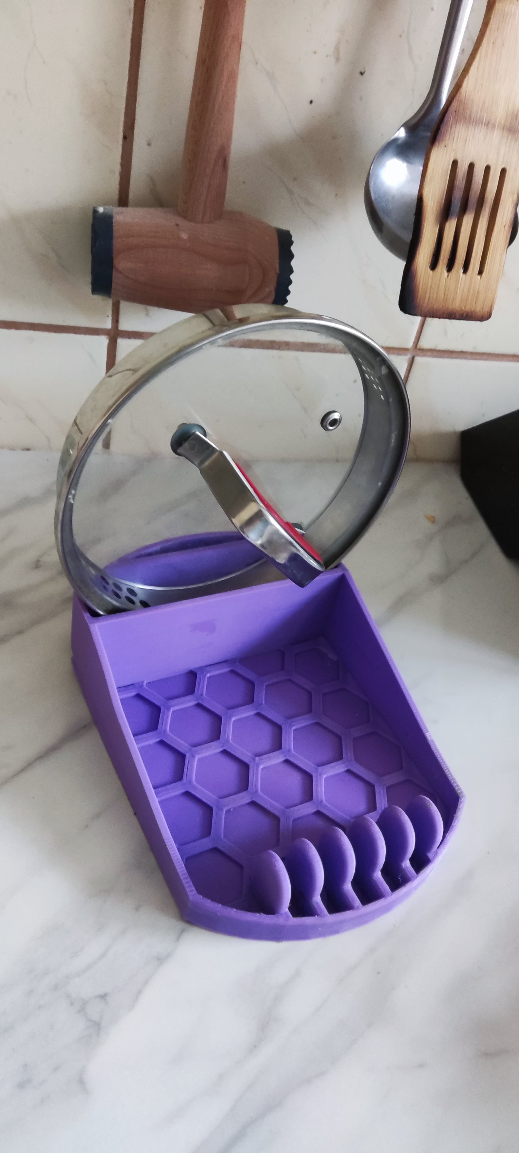 Spatula holder and Pot lid holder - Kitchen organiser
