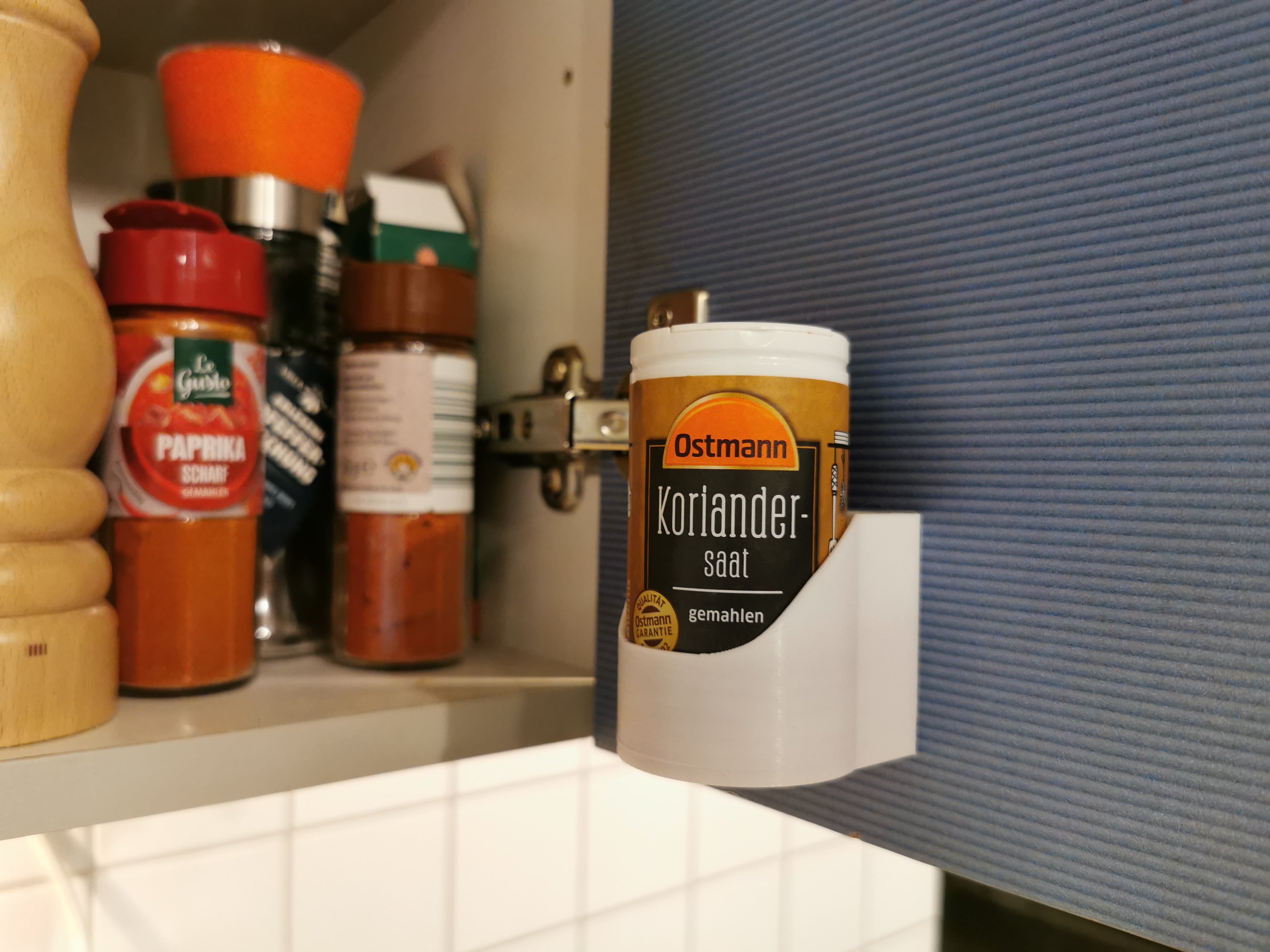 Wall-mounted Spice Rack for Ostmann and Similar Jars
