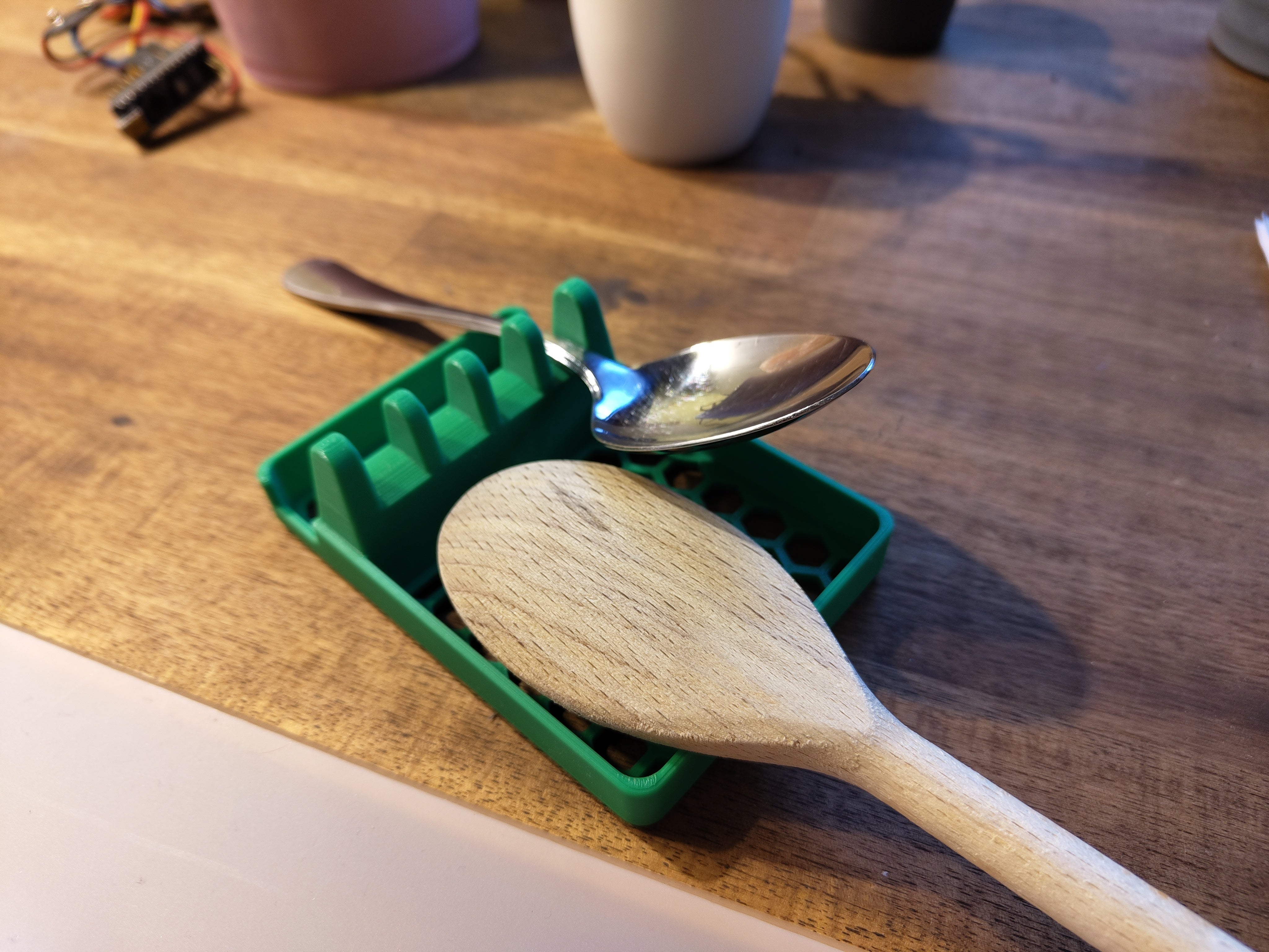 Camping Spoon and Lid Holder
