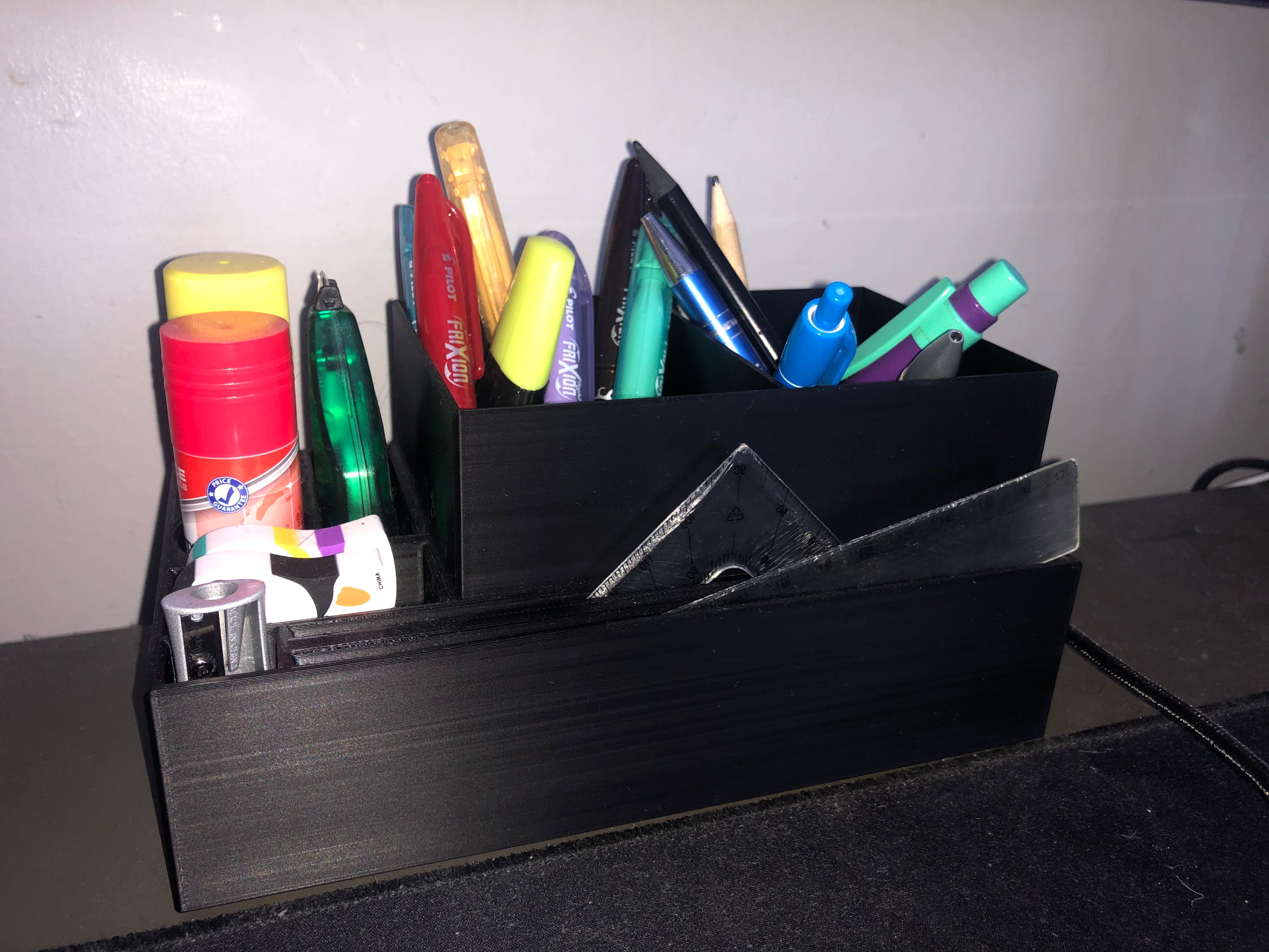 Desk organiser for pencils, pens and office supplies