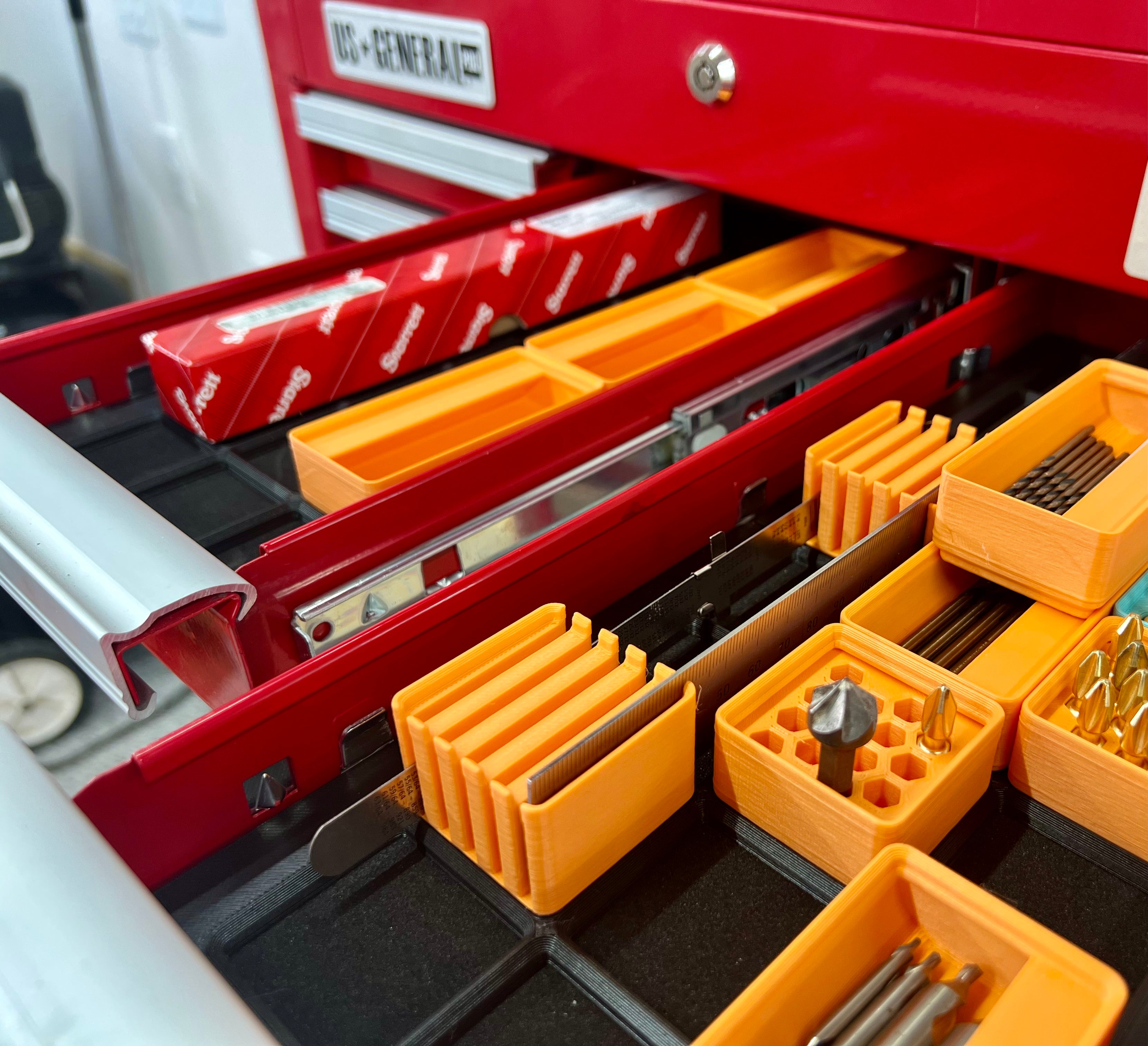 Gridfinity Baseplate for US General 26" Toolbox (Series 1 Small Drawers)