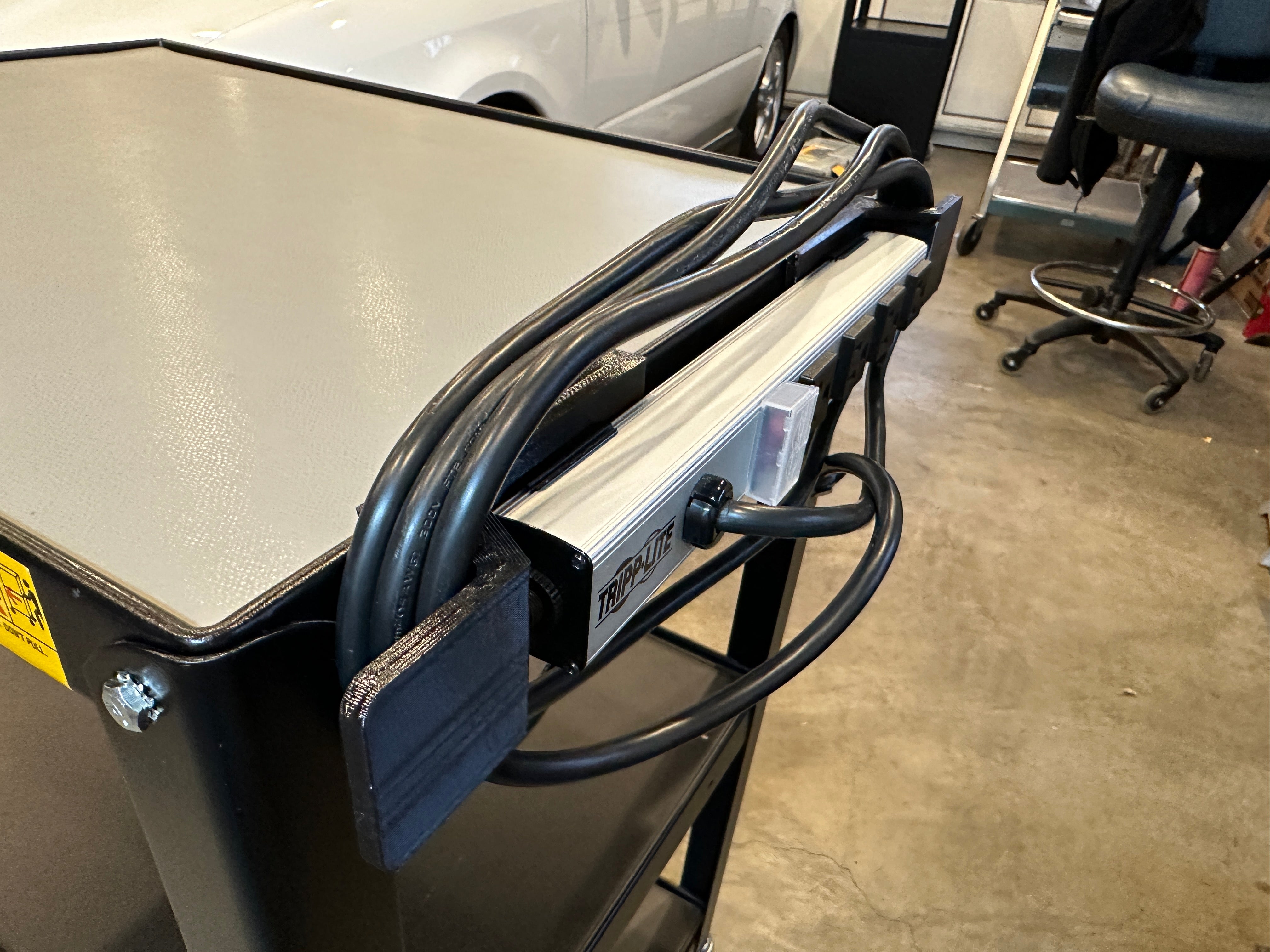 Cable wrap for Bretford A/V Carts