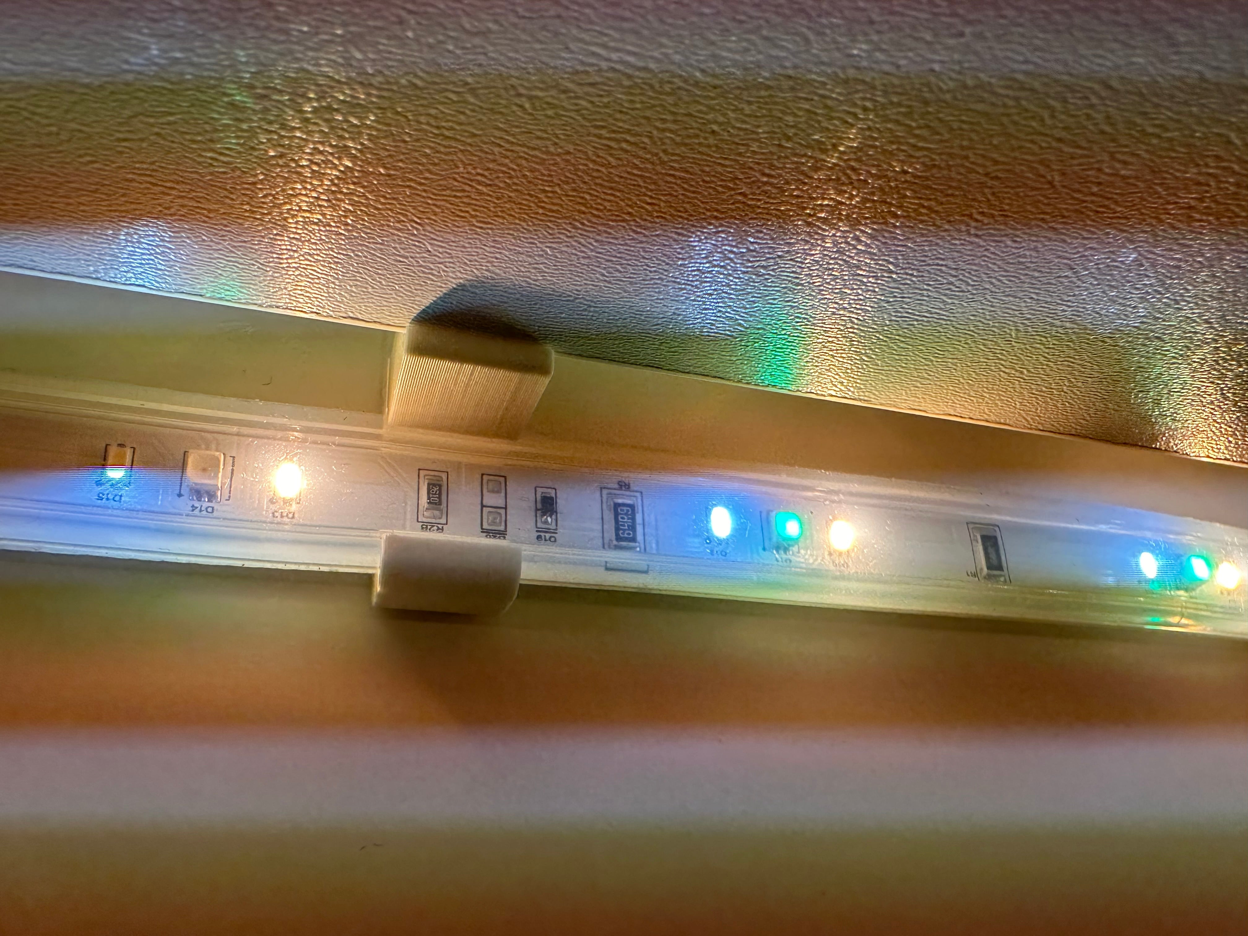 Hue Light Strip Clips for IKEA SMÅSTAD Bed - Gentle Mounting
