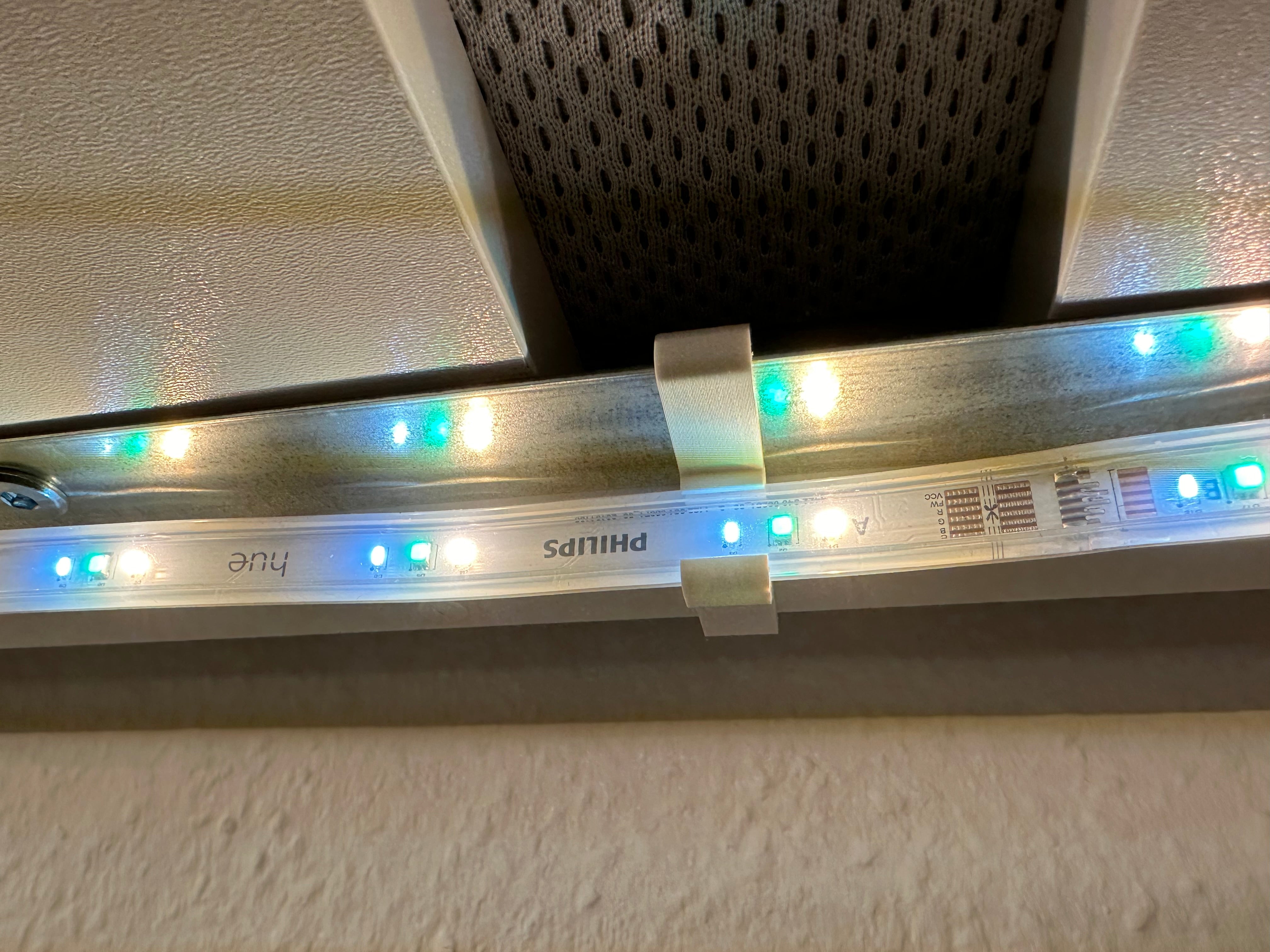 Hue Light Strip Clips for IKEA SMÅSTAD Bed - Gentle Mounting