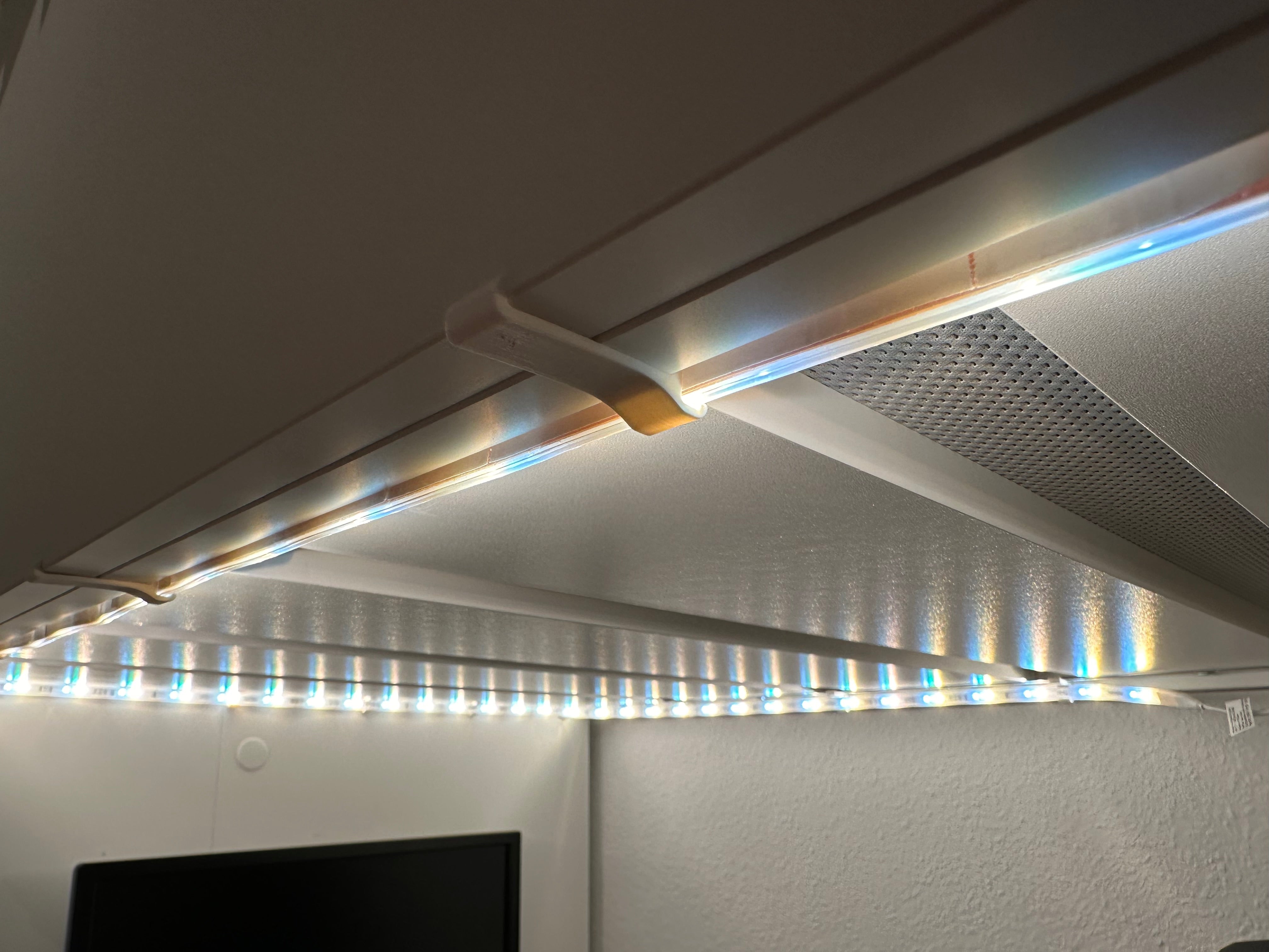 Hue Light Strip Clips for IKEA SMÅSTAD Bed - Gentle Mounting
