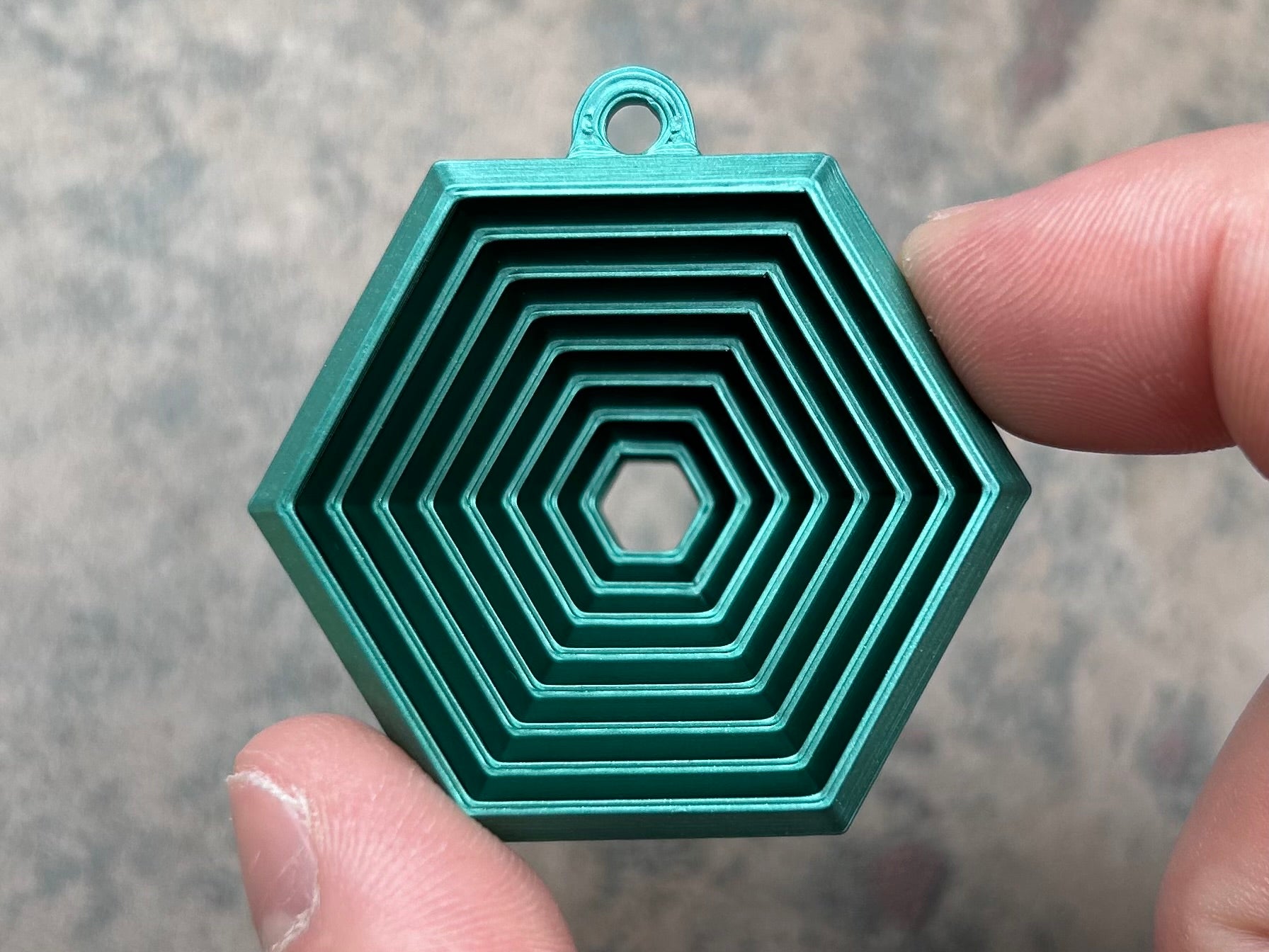 Hexagon Fidget Keyring