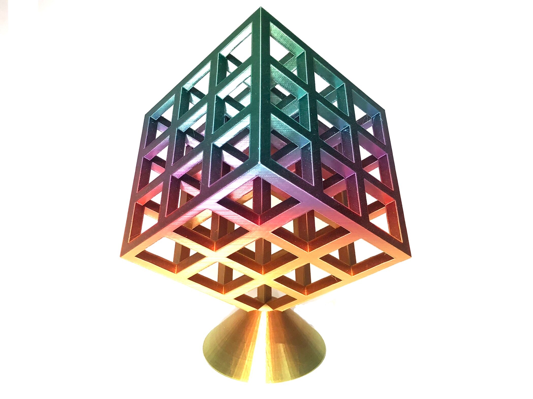 Infinity Cube with Base