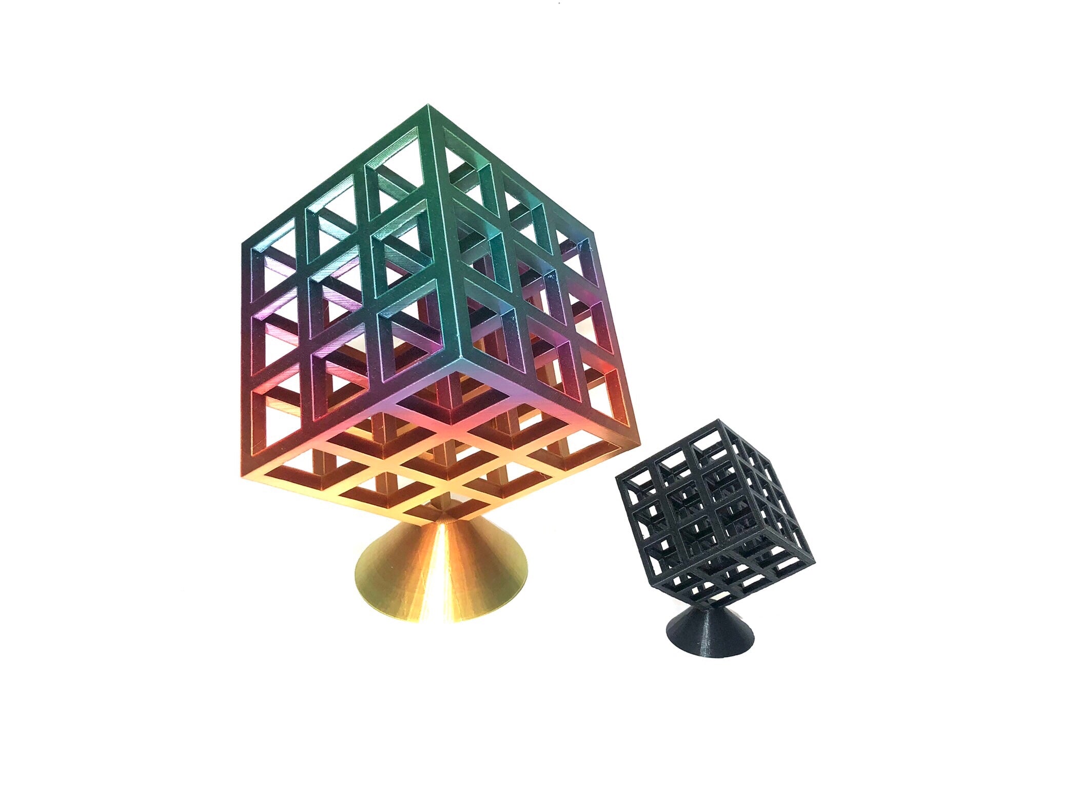 Infinity Cube with Base