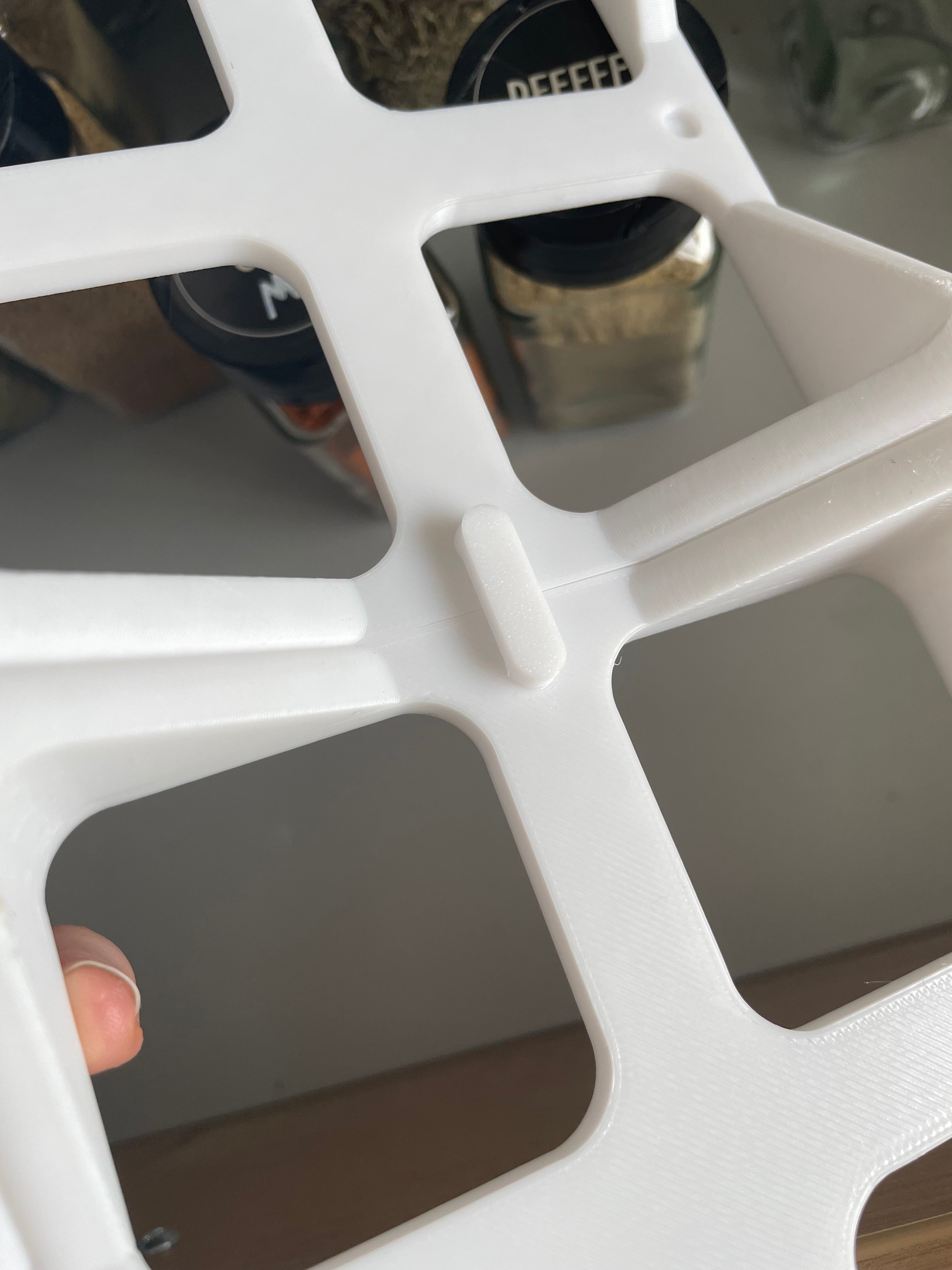 Spice jar organizer for drawers