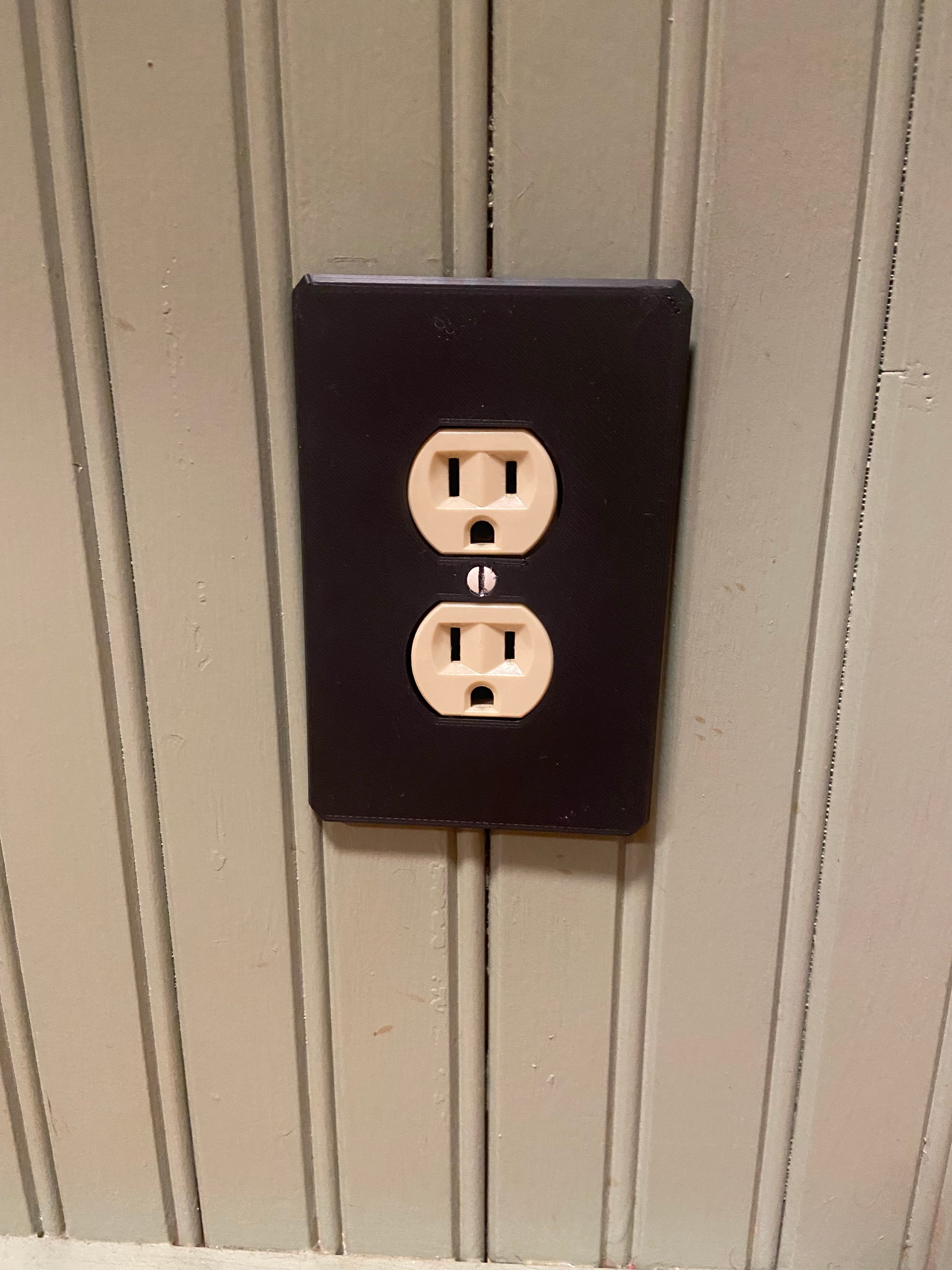 Cover plates for light switches, sockets and GFCI outlets