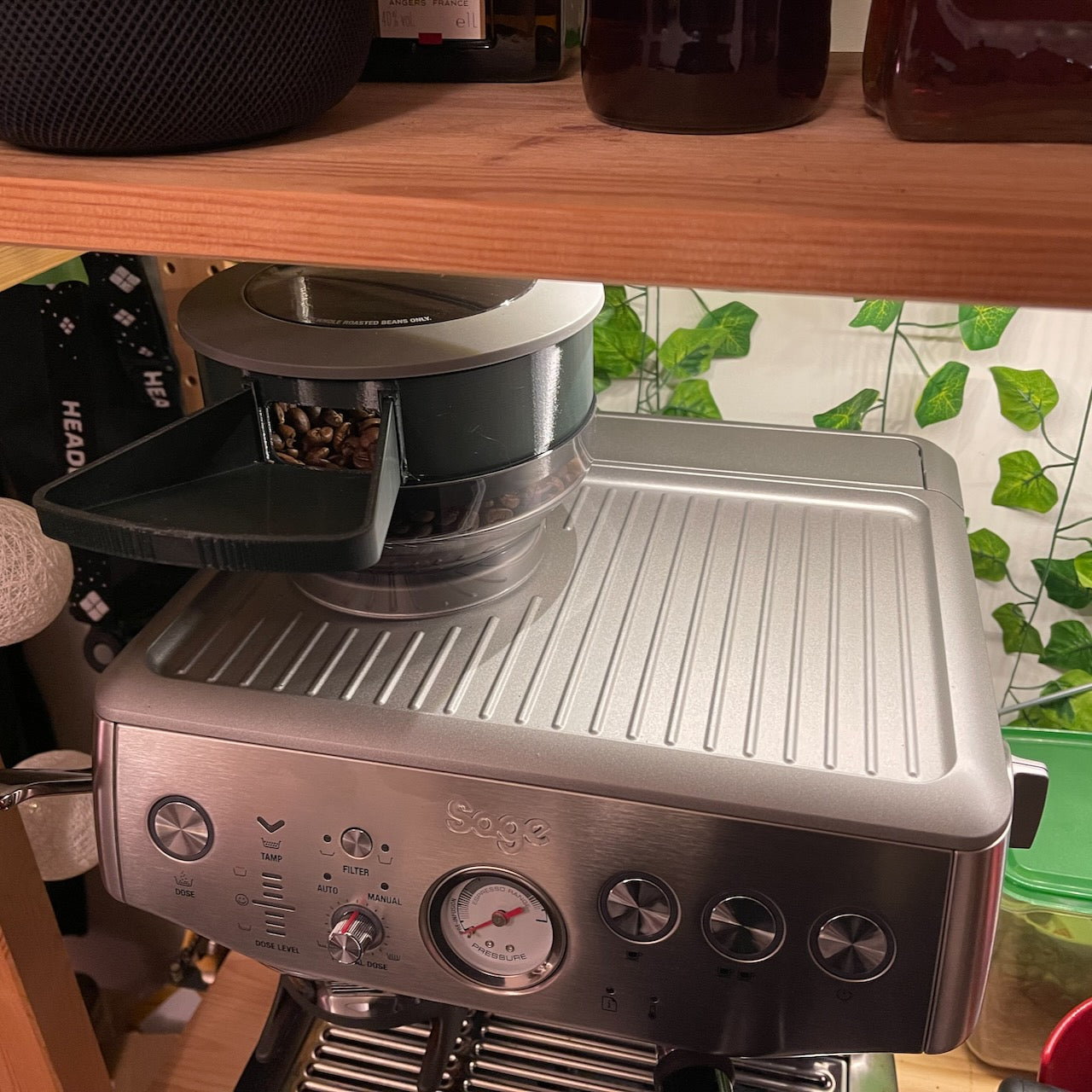 Sage Barista Express (Impress) Bean Hopper Extension with Filling Chute