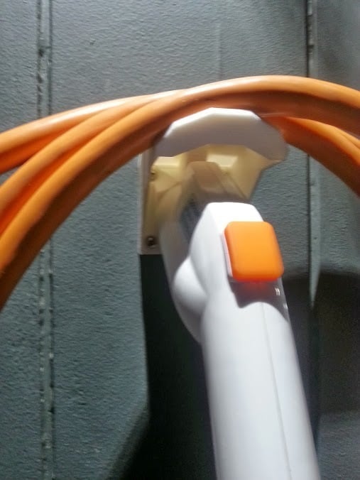 J1772 Connector Holder with Cap and Cable Mount
