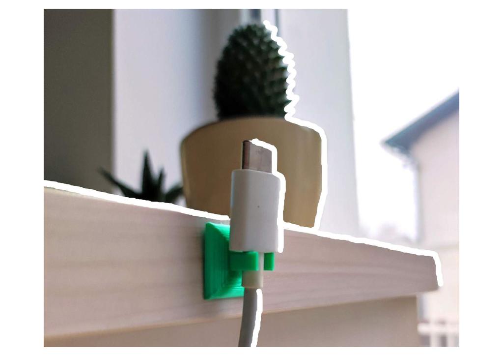 USB cable holder