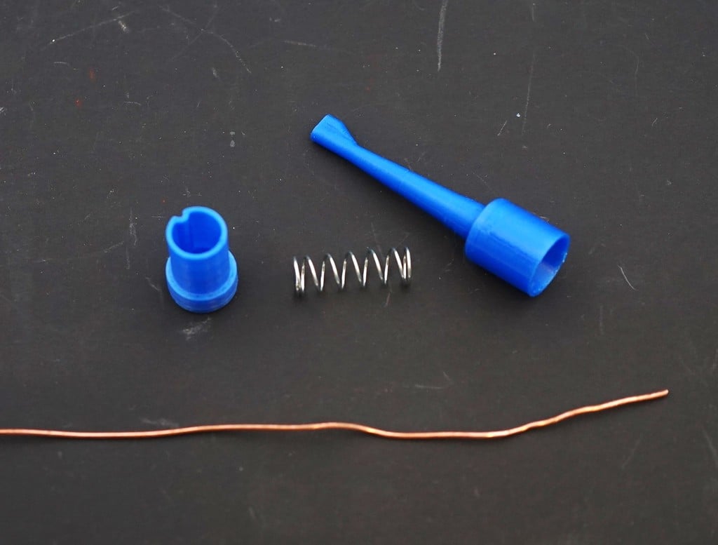 Electrical clip probe (spring-loaded)