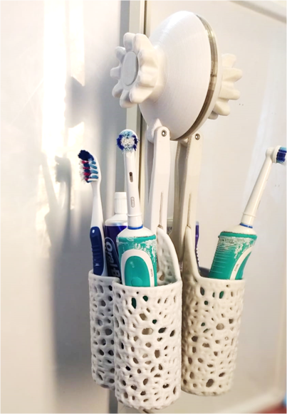 Suction Cup Bath Basket (fully printed)