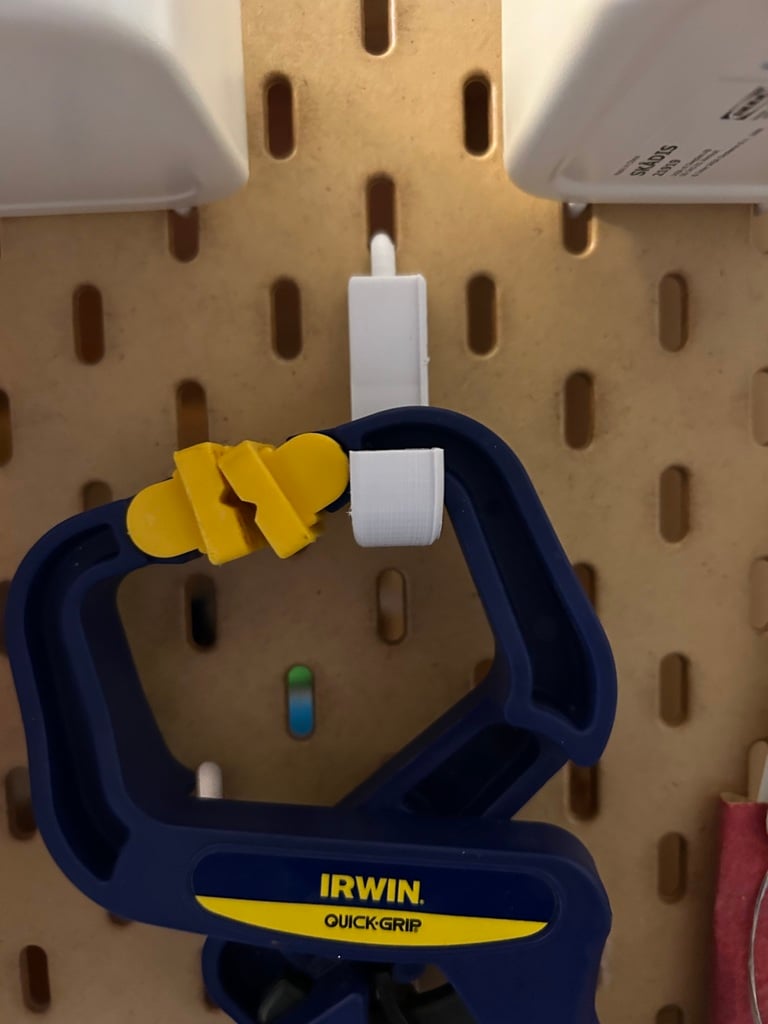Customised hooks for IKEA SKÅDIS Pegboard