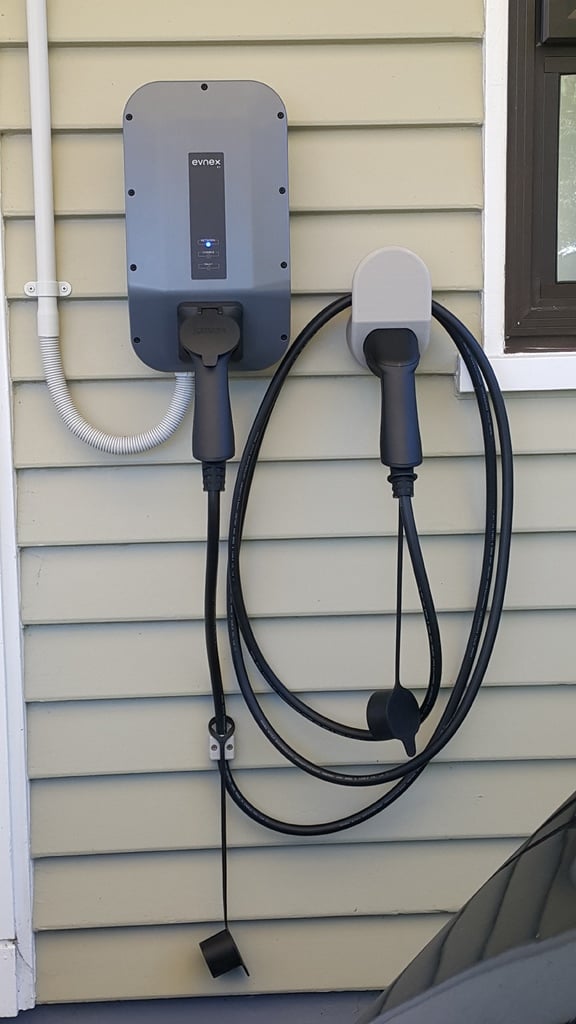 Type 2 EV Charging Plug and Cable Holder