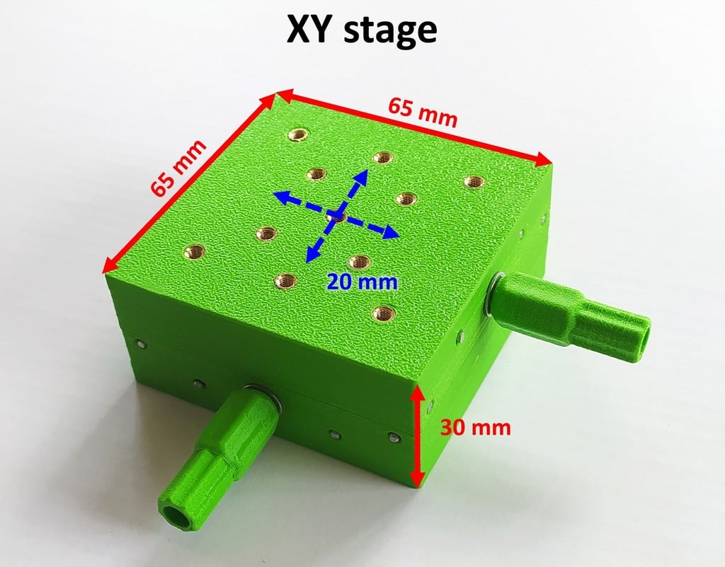 To-axled printed linear stage