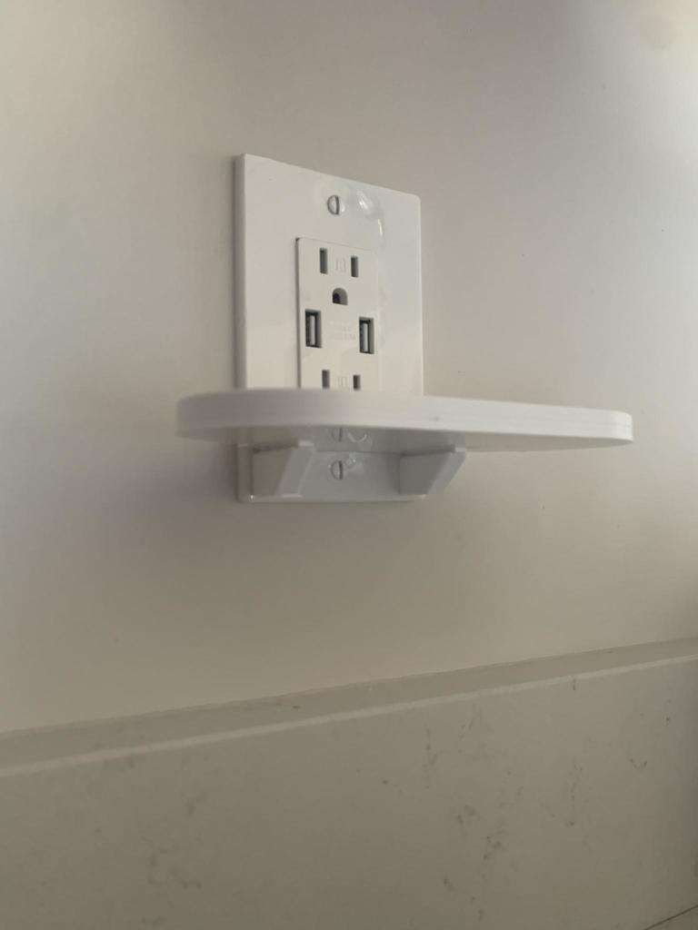 Google Nest Hub - Wall mount with shelf for socket