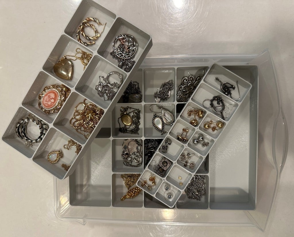 Practical Storage Trays for Sterlite 5-Drawer - Perfect for Jewellery, Crafts and Small Parts