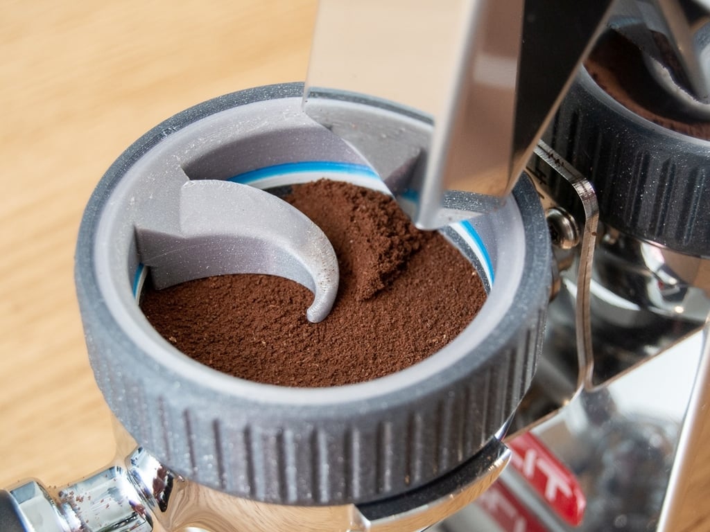 Espresso GrindDozer: Coffee Distributor and Dosing Funnel