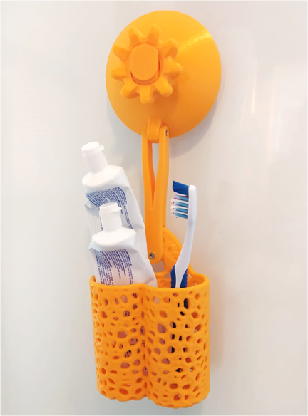 Suction Cup Bath Basket (fully printed)