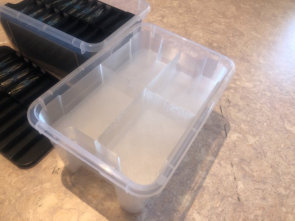 Custom inserts for IKEA Samla boxes (5, 11 and 22 litres)