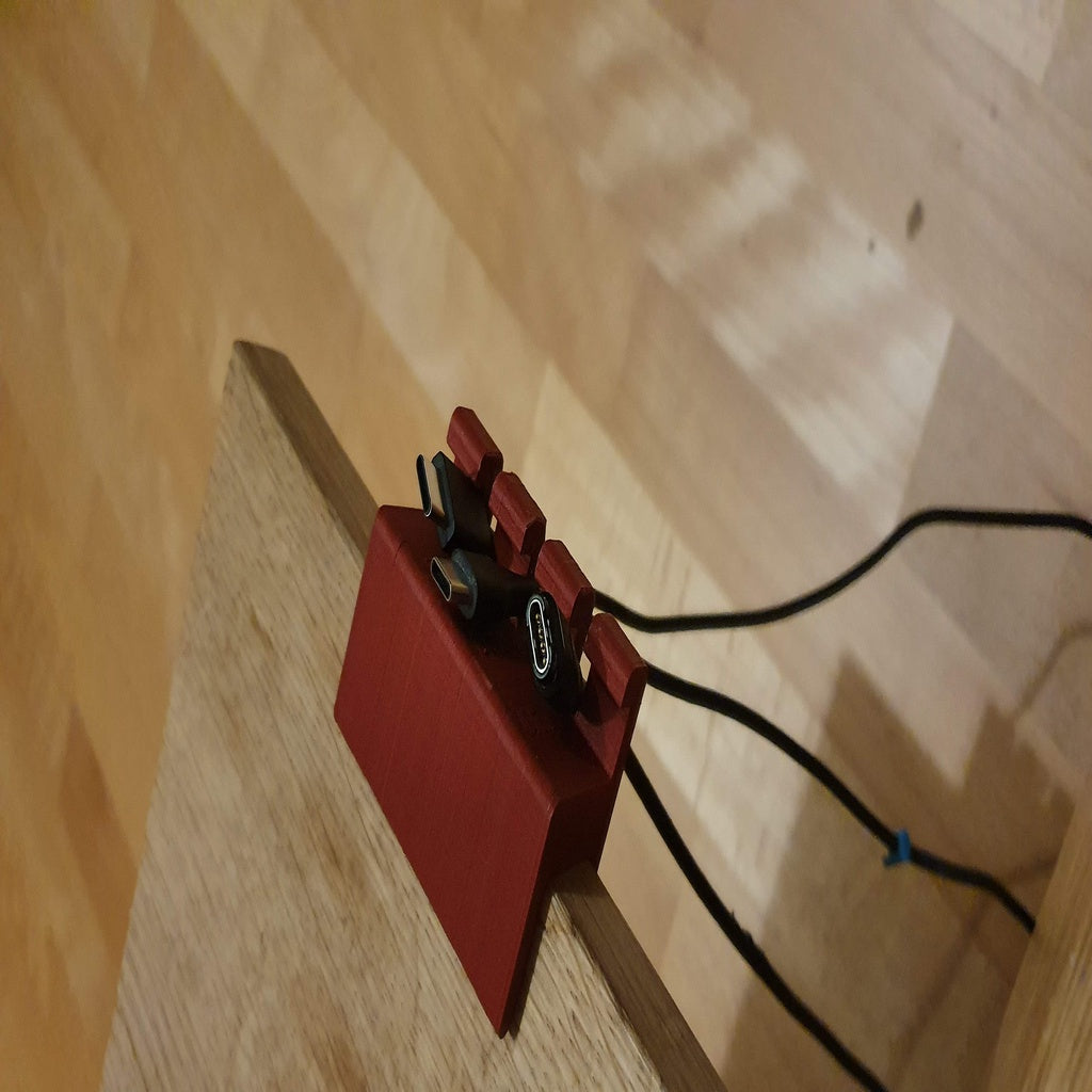 Cable holder for 3 charging cables