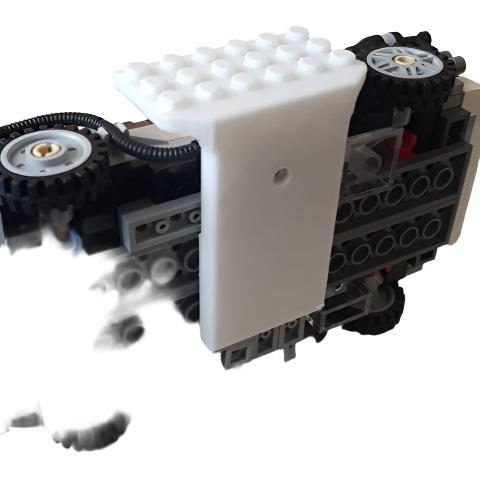 Wall mount for Lego DeLorean (21103)