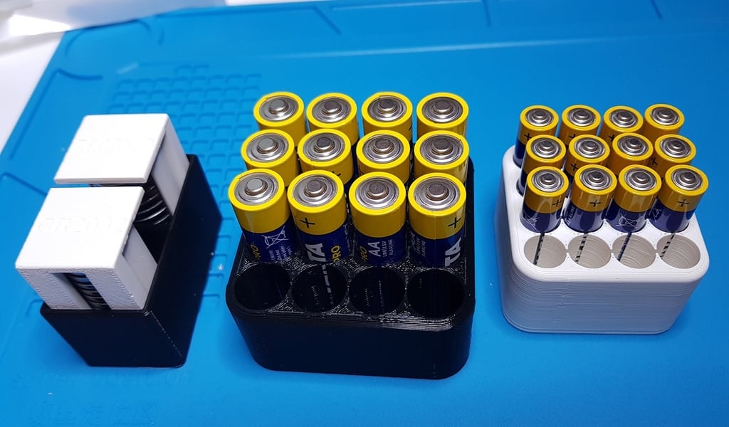 Battery holder for AAA, AA & CR2032 batteries