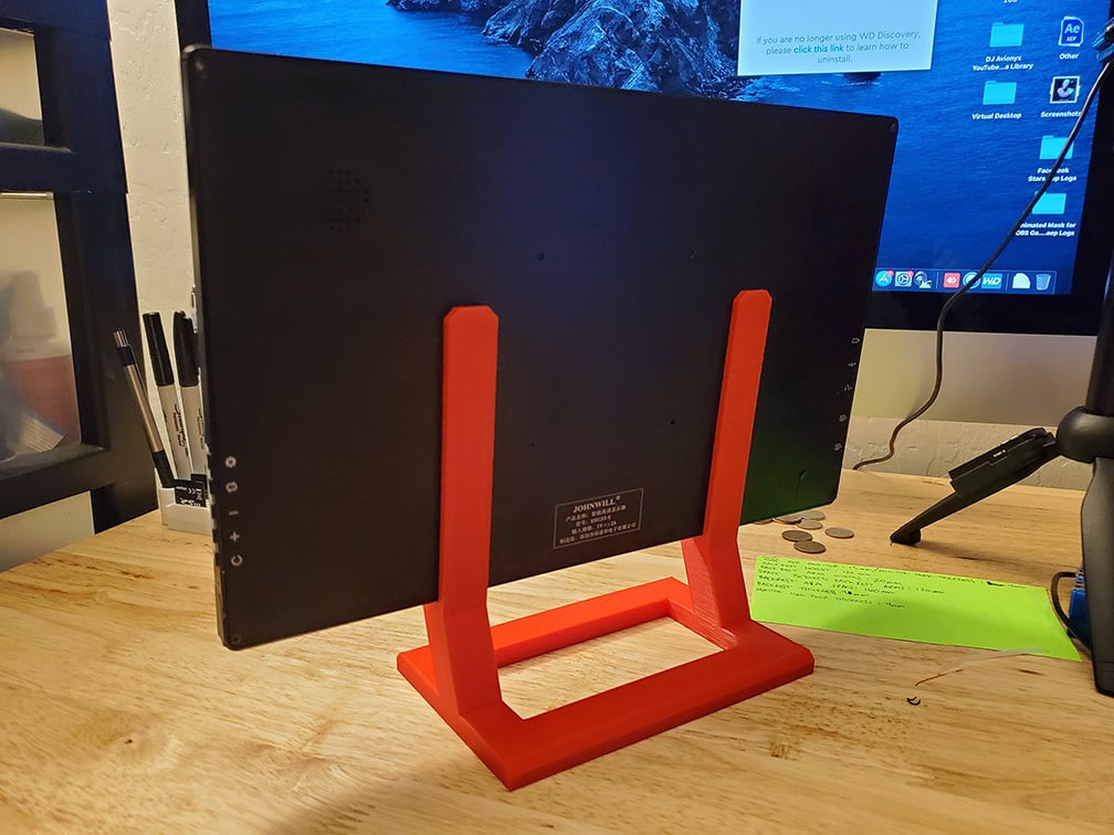 Table stand for small monitor/iPad