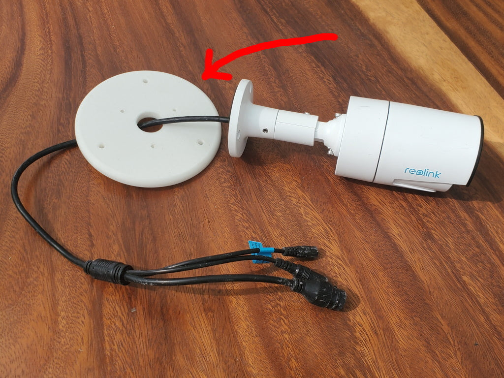 Reolink Camera Flat Wall Mount for Discreet Cable Installation