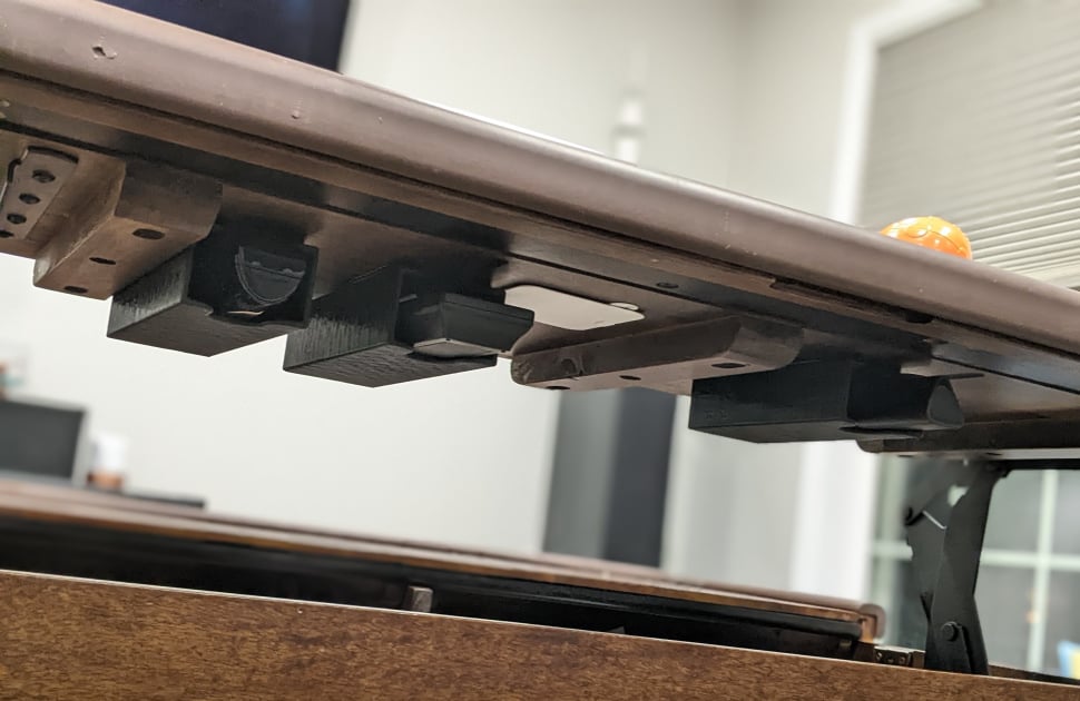 Under-table remote control holder for LG Magic Remote