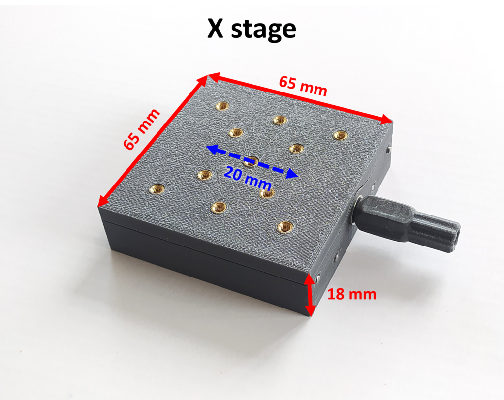 Printed linear stage with high precision