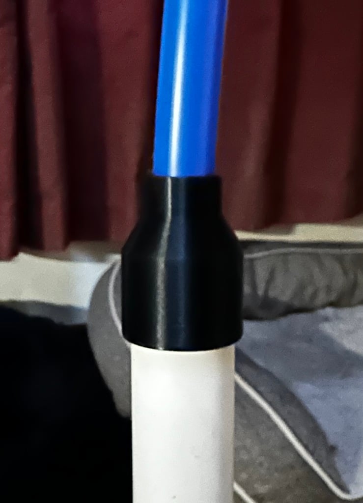 PVC Coupling Piece: 1/2" to 3/4" Pipe Connection