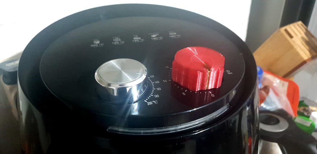 Russell Taylors Air Fryer AF-34 Knob with Ribbed Handle