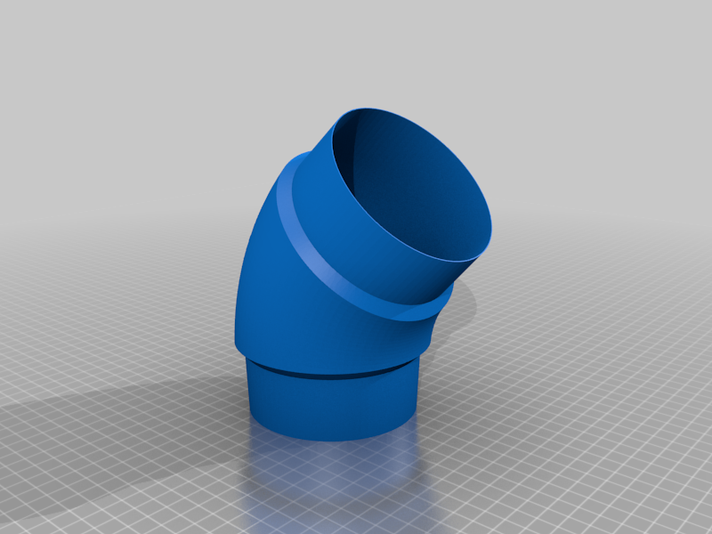 45 Degree Bend for 4" Dust Collection Systems