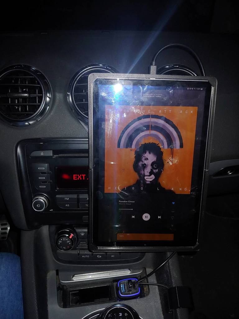 Tablet holder for Audi TT Mk2 (8J) - Compatible with Samsung Galaxy S6
