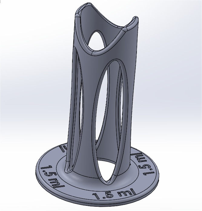 Holder for microcentrifuge tubes - standalone