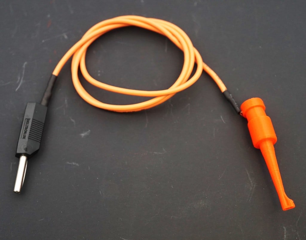 Electrical clip probe (spring-loaded)