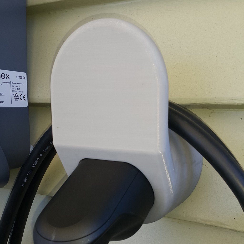 Type 2 EV Charging Plug and Cable Holder
