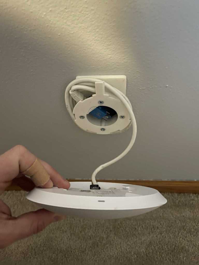 Ubiquiti Unifi Access Point AC Lite Wall Plate with Keystone