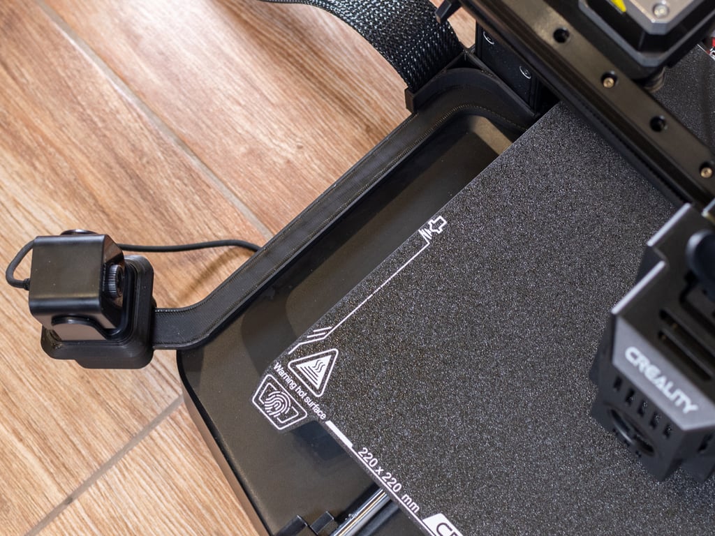 Left Mounting Bracket for Nebula Camera with Cable Management for Ender 3 V3 KE