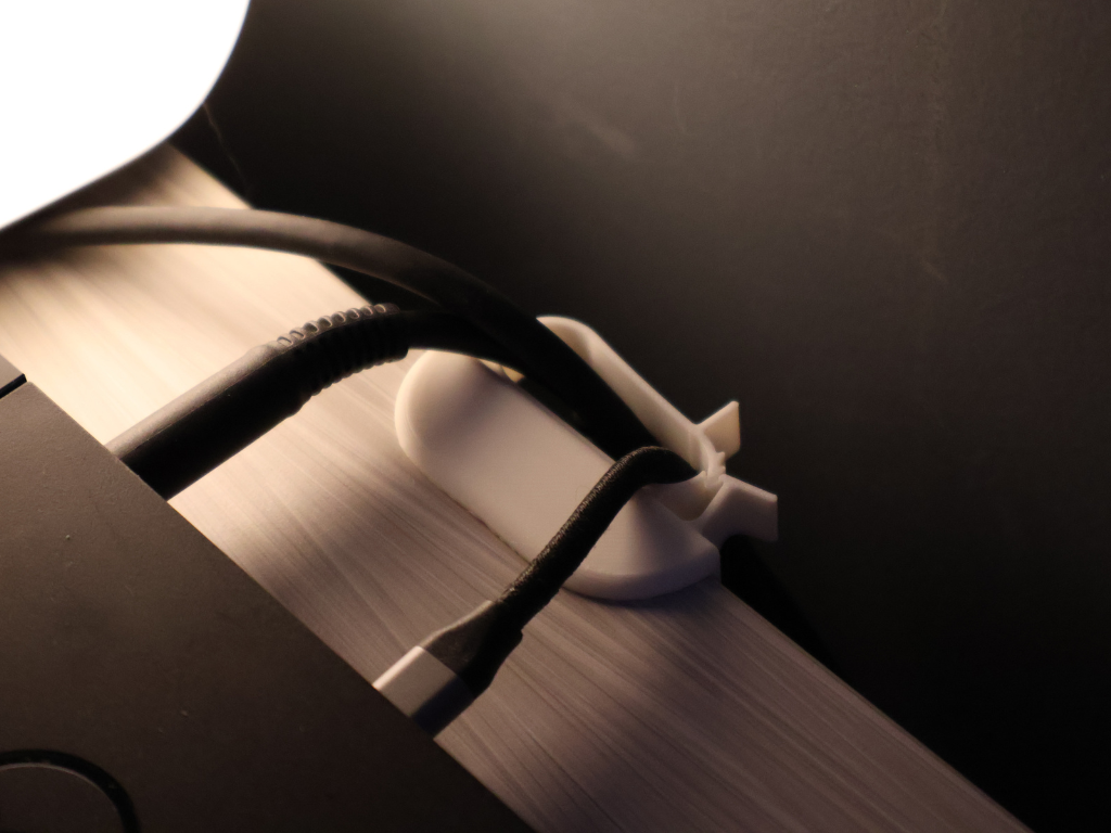 Snug Fit Desk Cable Clip